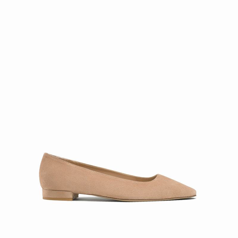 Russell & Bromley Impression Flat Pump Womens Brown [LQZ7924IV]
